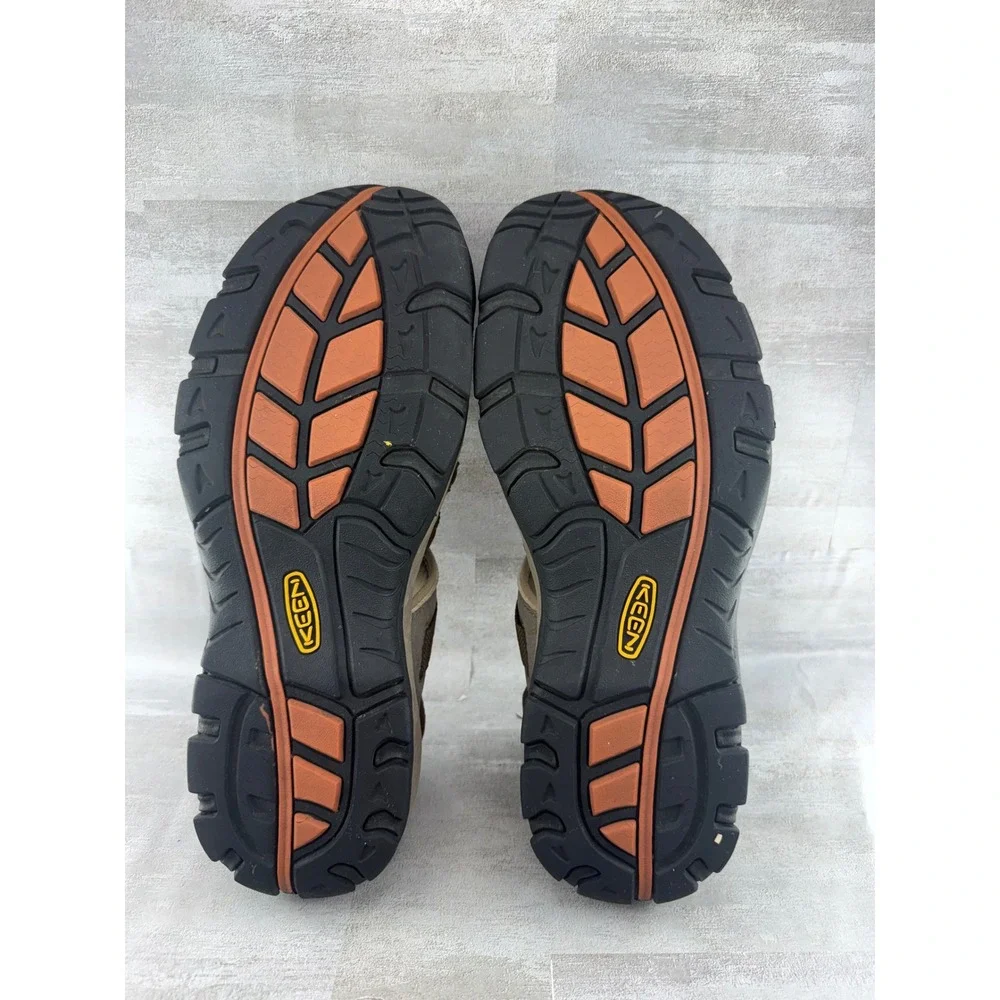 KEEN Arroyo II Men Hiking Sandals Brown Leather Bungee Lace Shoes Size 13 US